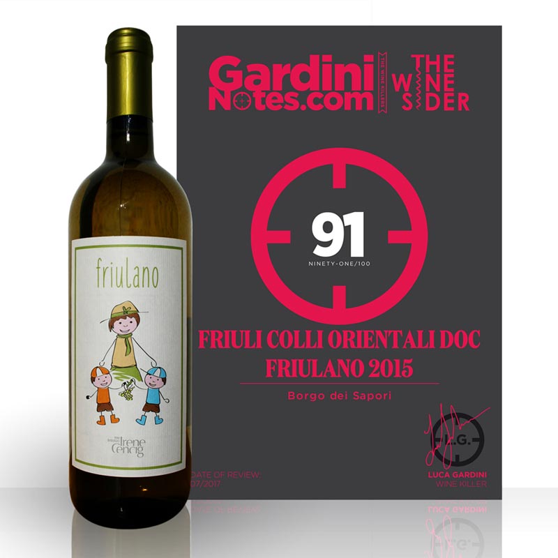 Friulano Bio Irene Cencig Wine Killer Luca Gardini